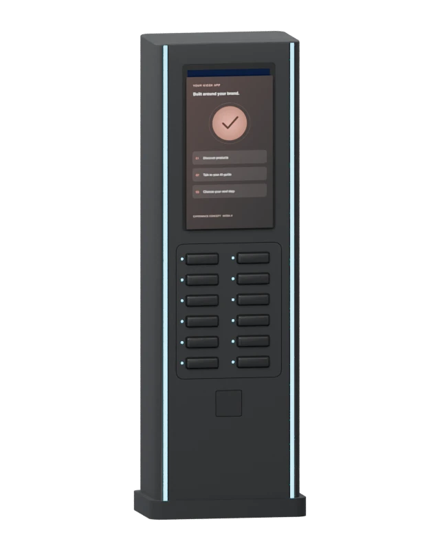 Power Kiosk with an experience on screen